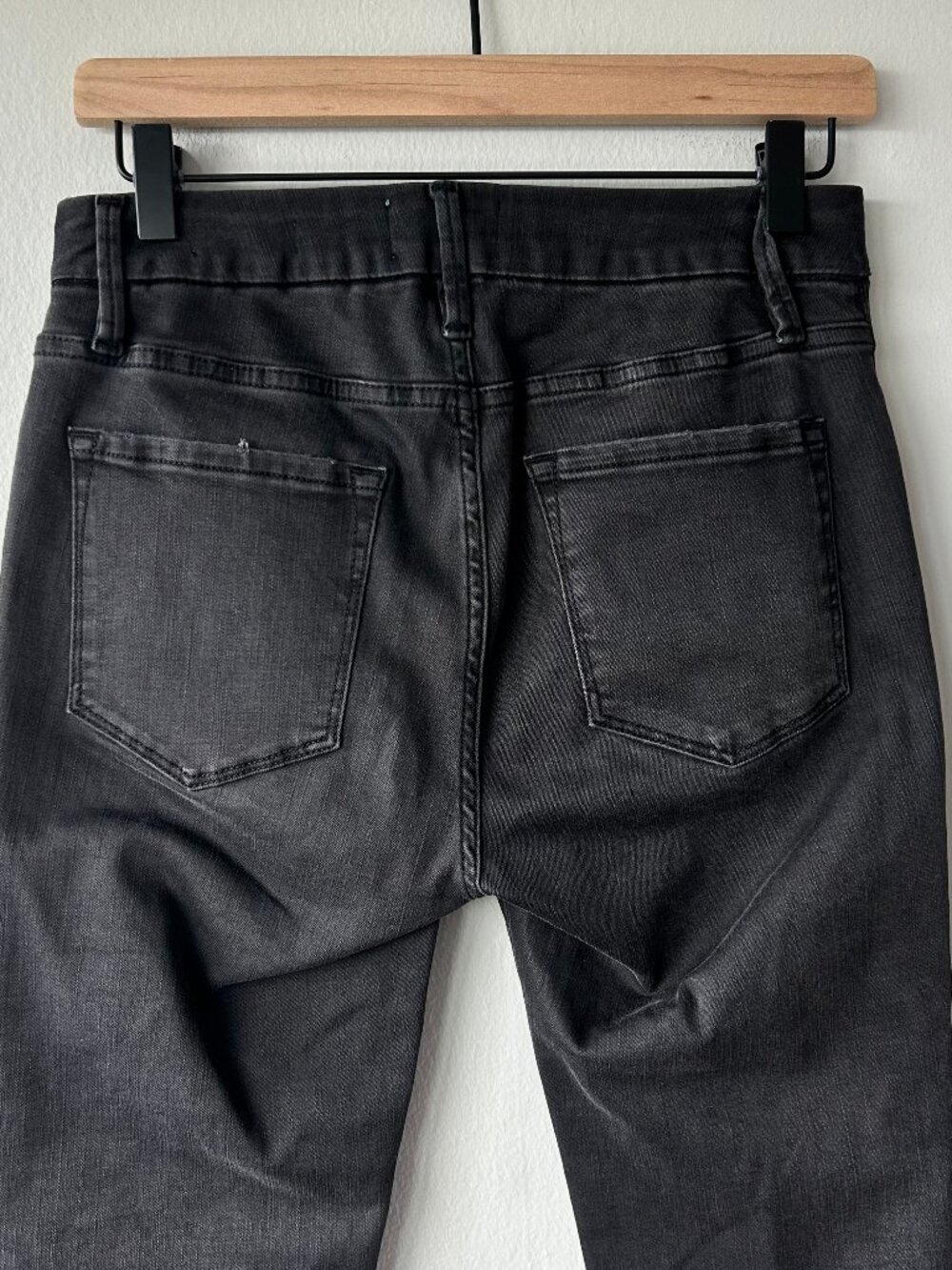FRAME Le Crop Mini Boot High-Rise Bootcut Cropped Gray Size 28 - Picture 7 of 12